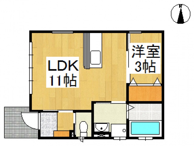 1階の間取り図