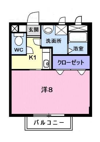 2階の間取り図