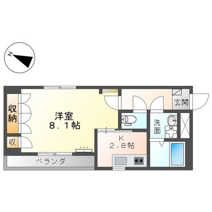 2階の間取り図