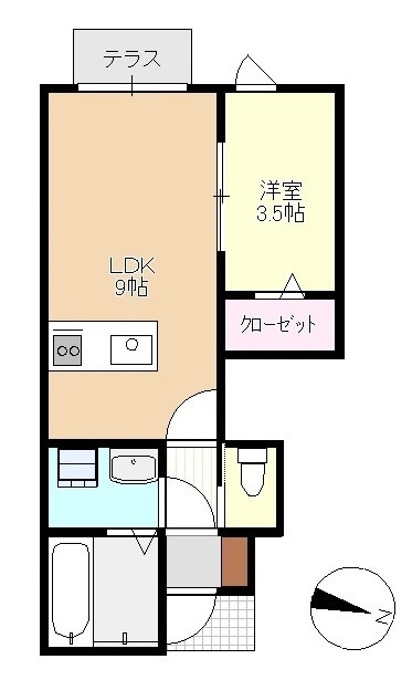 1階の間取り図