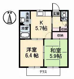 1階の間取り図