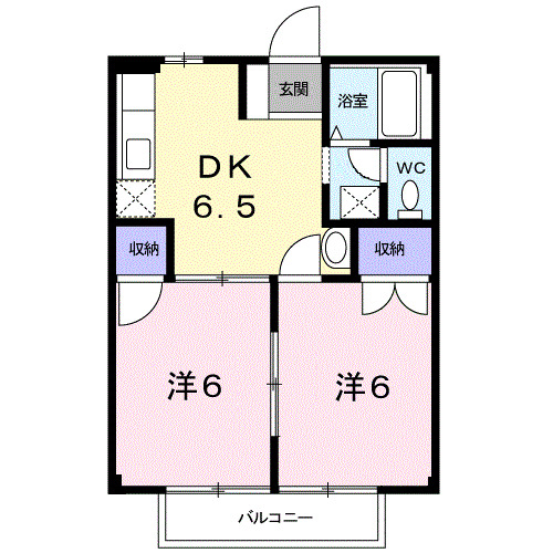 2階の間取り図