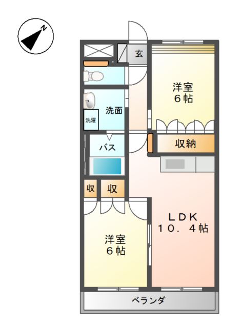 1階の間取り図
