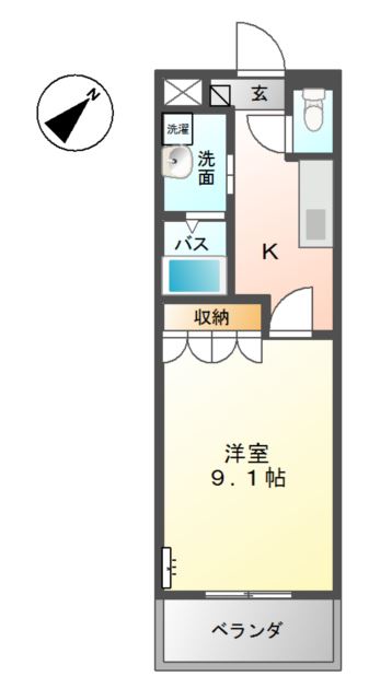 2階の間取り図