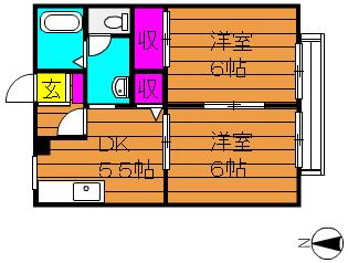 1階の間取り図