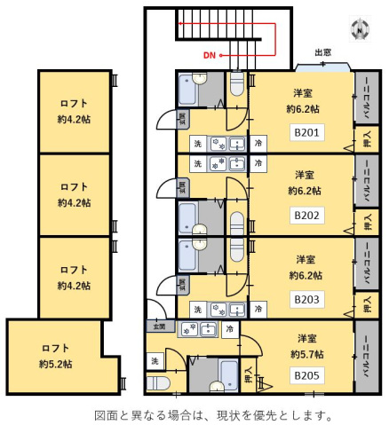 2階の間取り図