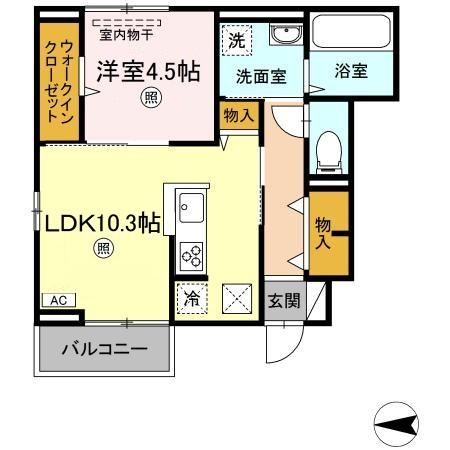 1階の間取り図