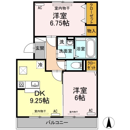 1階の間取り図