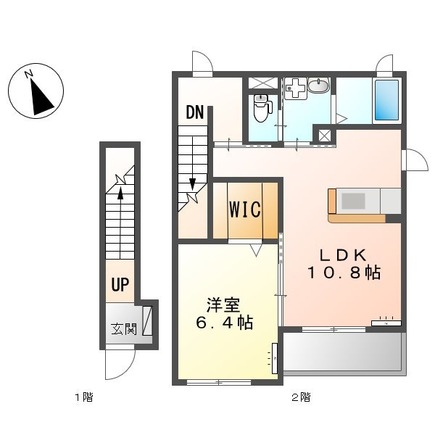 2階の間取り図