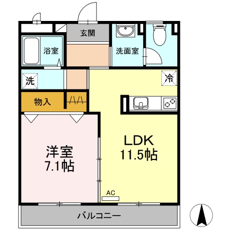 1階の間取り図