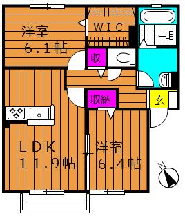 1階の間取り図
