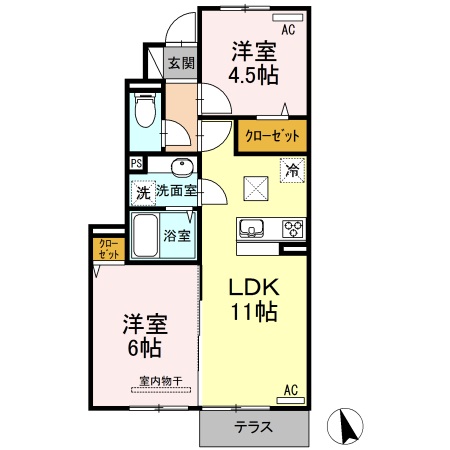1階の間取り図