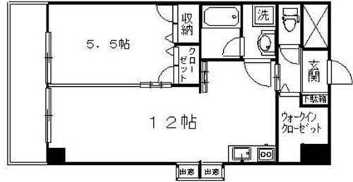 2階の間取り図