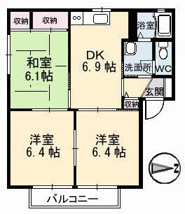 2階の間取り図