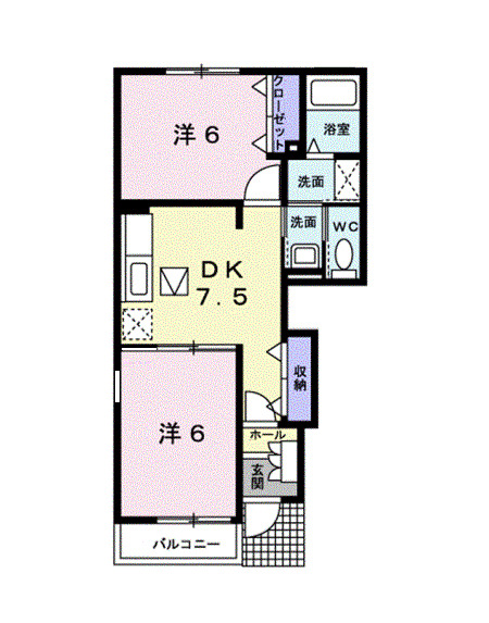 1階の間取り図