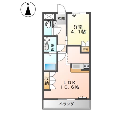 2階の間取り図