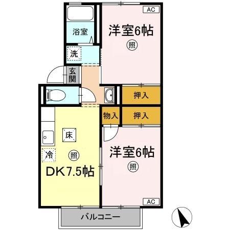 1階の間取り図