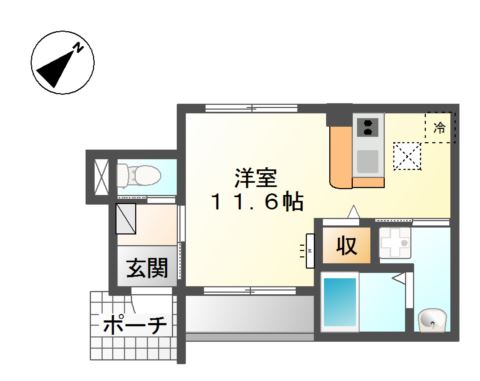 1階の間取り図