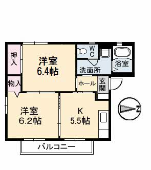 1階の間取り図