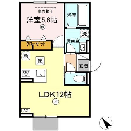 1階の間取り図
