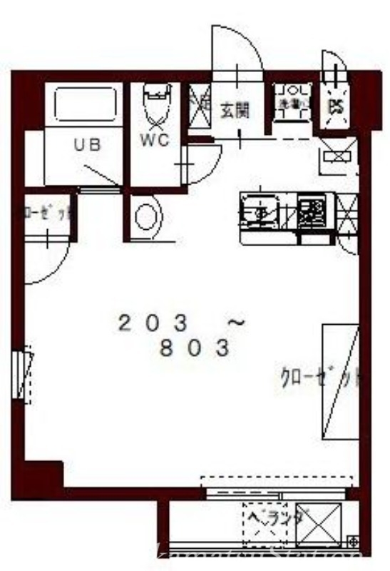 2階の間取り図
