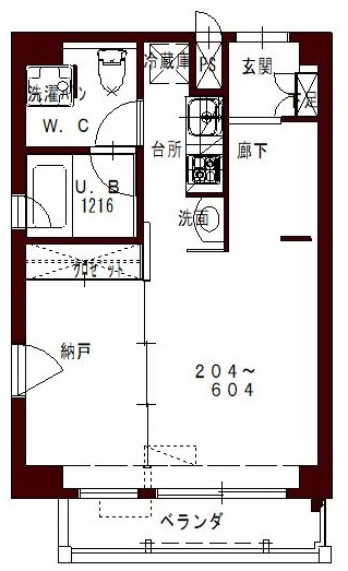 6階の間取り図