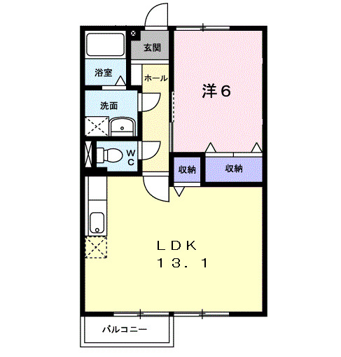 2階の間取り図