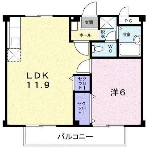2階の間取り図