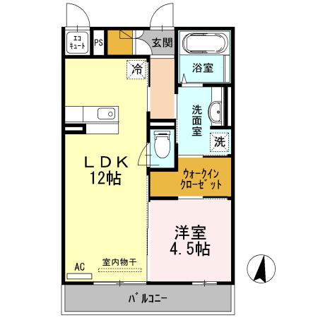 2階の間取り図