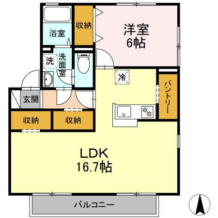 1階の間取り図