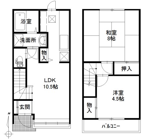 1階の間取り図