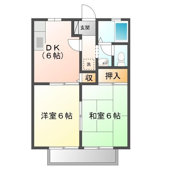 2階の間取り図