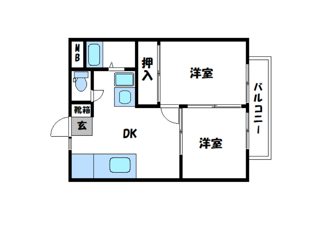 2階の間取り図