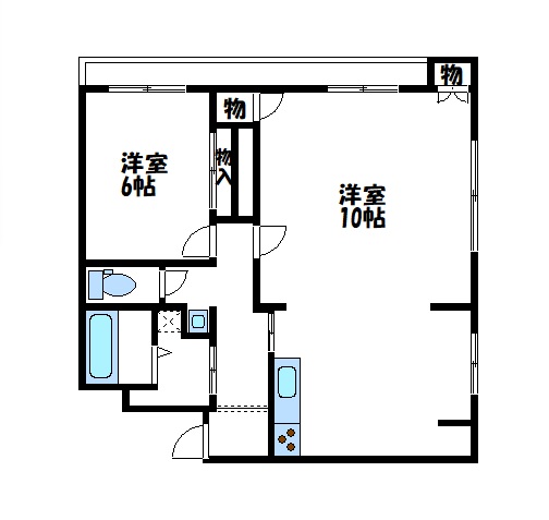 2階の間取り図