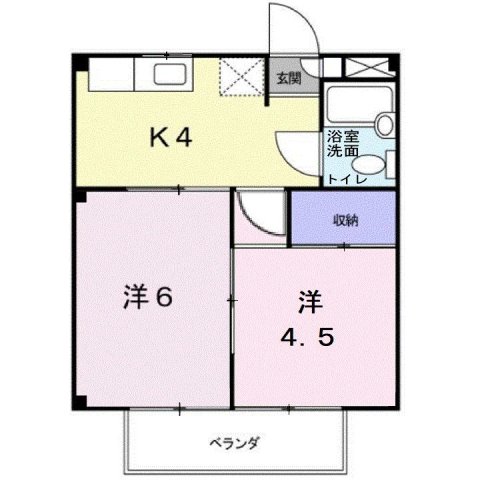 2階の間取り図