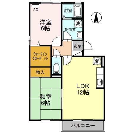 2階の間取り図