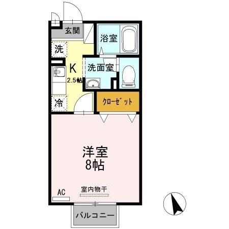 2階の間取り図