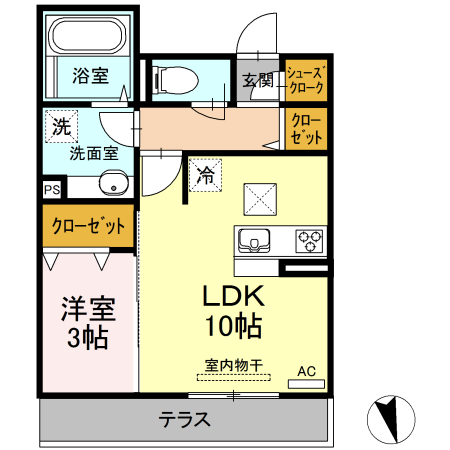 1階の間取り図