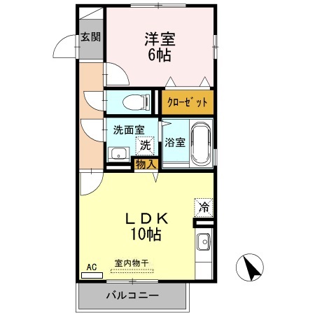 2階の間取り図