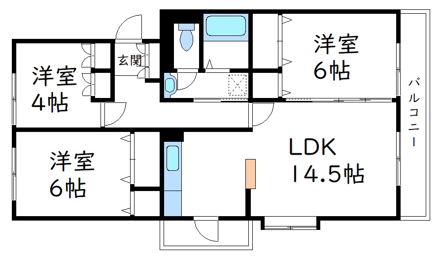 2階の間取り図