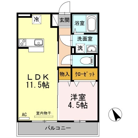 2階の間取り図