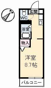 2階の間取り図