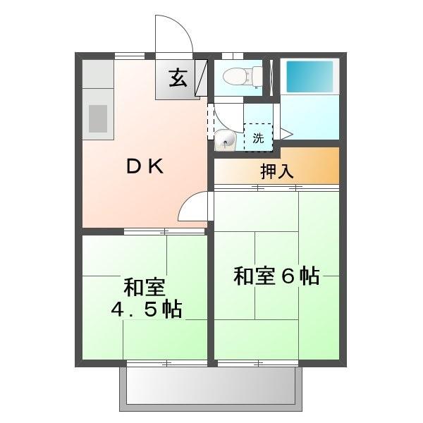 2階の間取り図