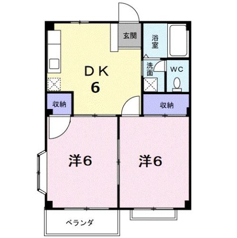 2階の間取り図