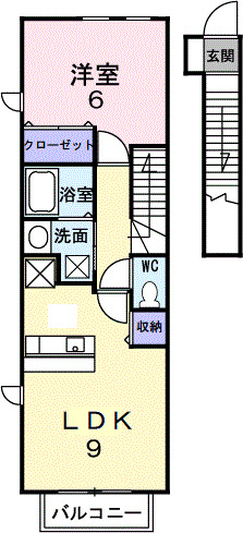 2階の間取り図