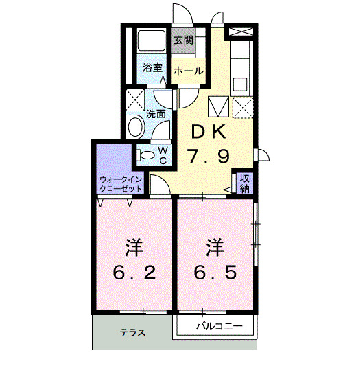 1階の間取り図