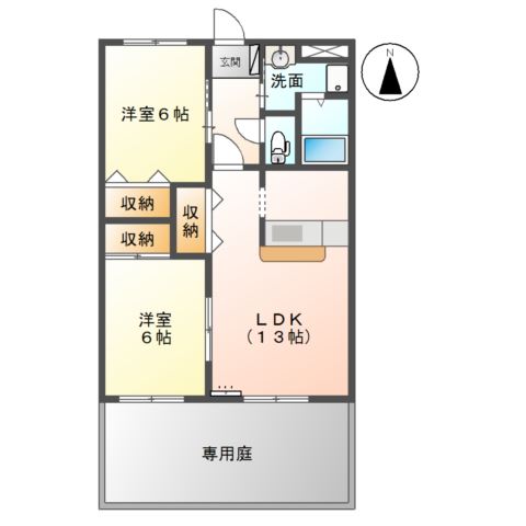 1階の間取り図