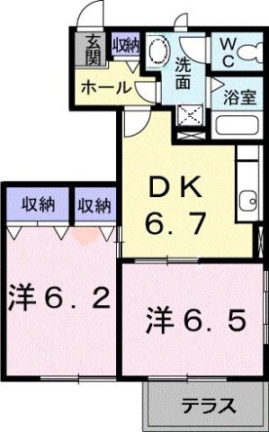 1階の間取り図