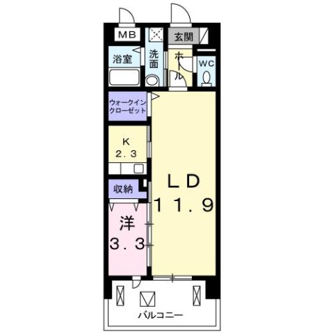 3階の間取り図