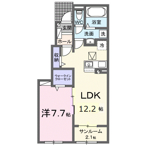 1階の間取り図